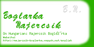 boglarka majercsik business card